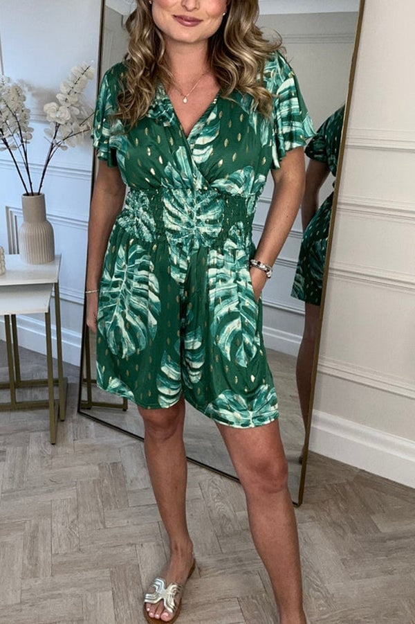 Caro | Women's Botanical Jumpsuit (Almost Sold Out)