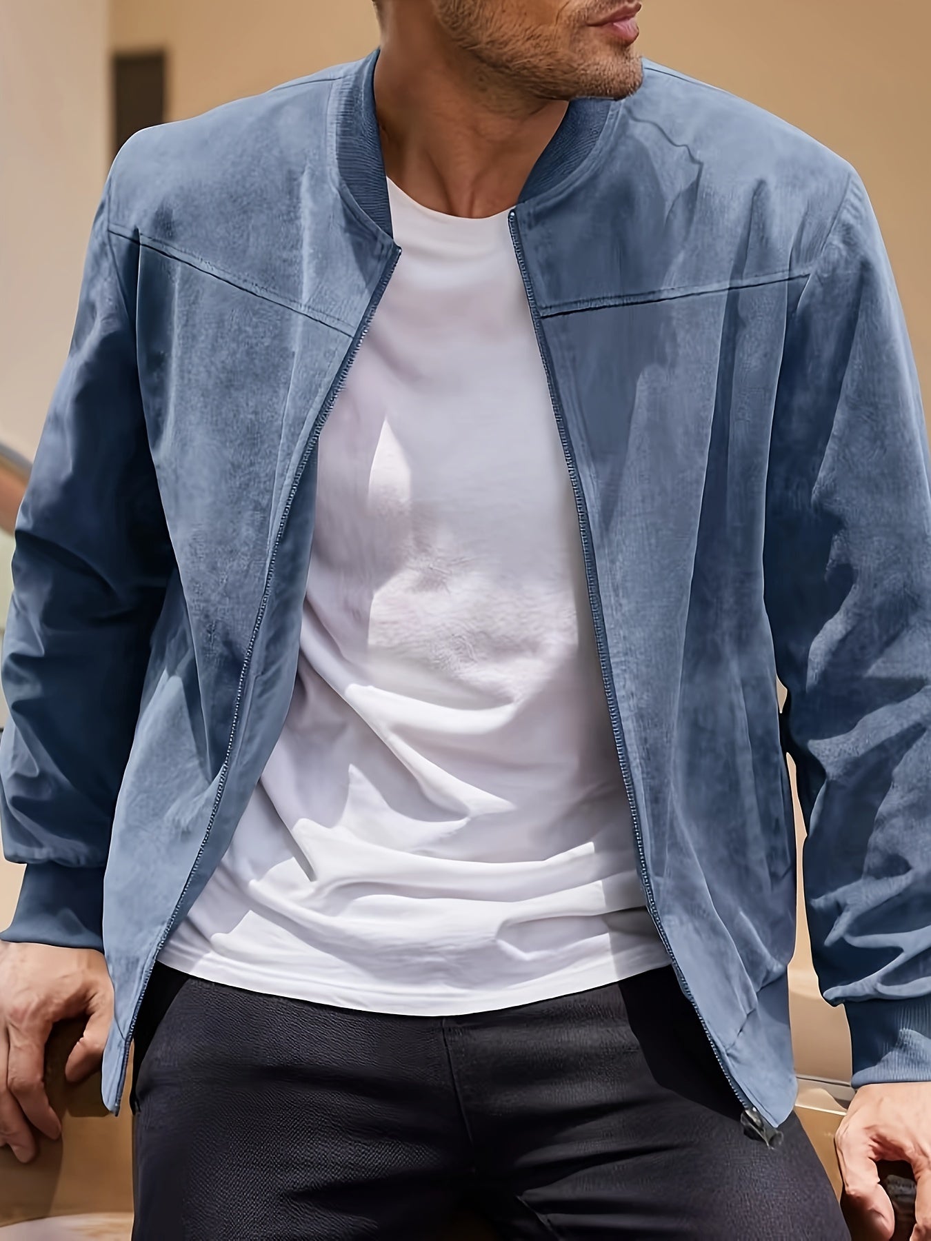 Dex | Women's Classic Zipper Jacket with Crew Neck and Long Sleeve