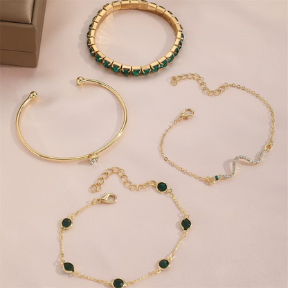 Celeste | Elegant 4-Piece Bracelet Set