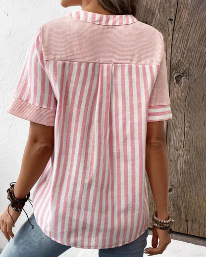 Sandra | Women's Relaxed Classic Striped Top