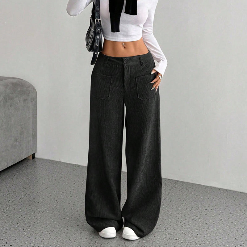 Women's Casual High-Waist Trousers, Relaxed Fit for Ultimate Comfort and Style