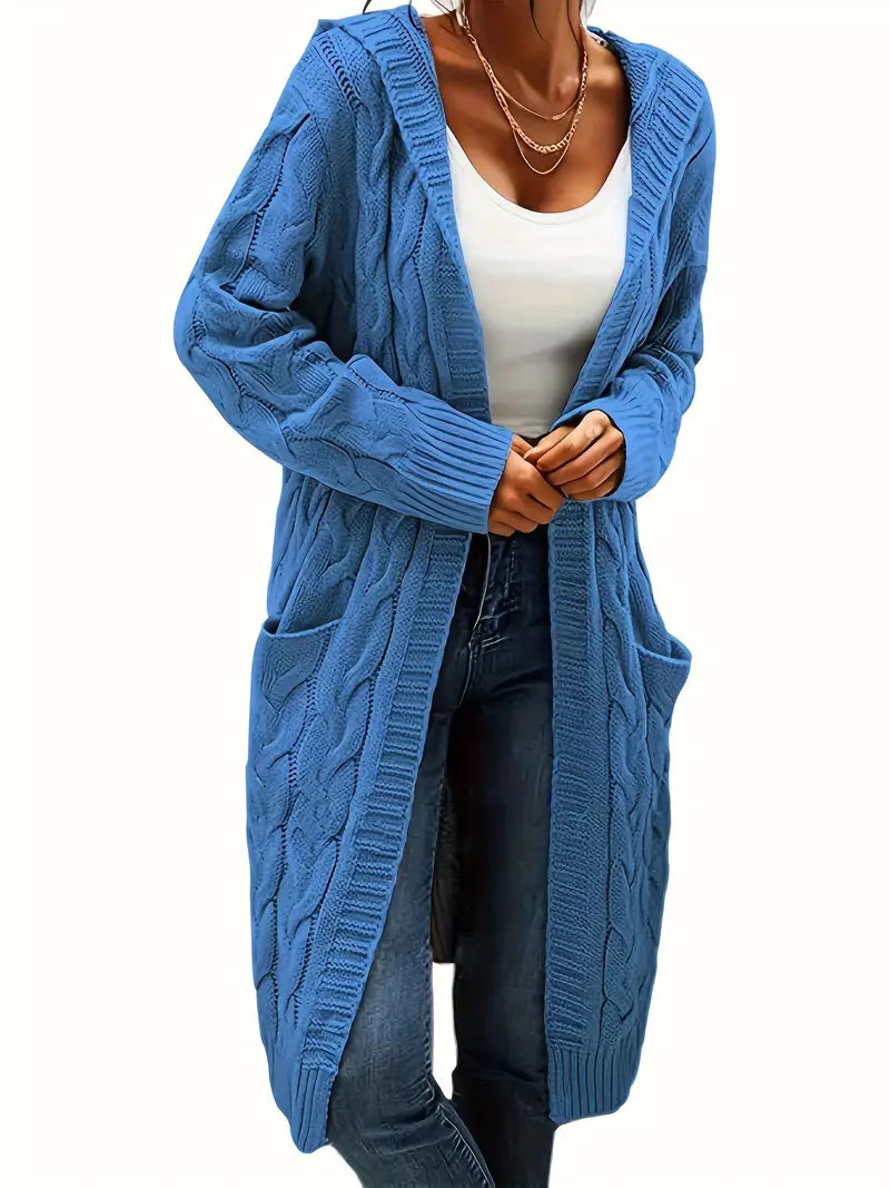 Navya | Longline Relaxed Women’s Casual Cardigan with Pockets