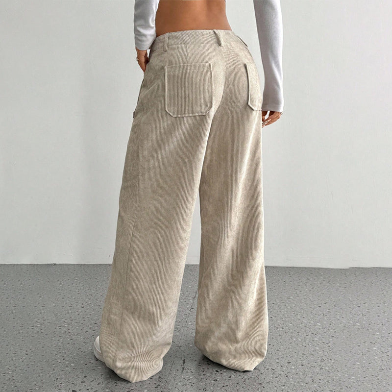 Women's Casual High-Waist Trousers, Relaxed Fit for Ultimate Comfort and Style