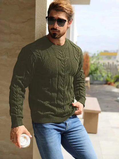 Men's Brit & Boho | Graphica Geo Jumper with Crew Neck
