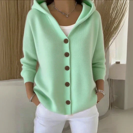 Teri | Women’s Long Sleeve Cardigan with Hooded