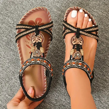 Colella | Women's Cushioned Open-Toe Elegant Orthopedic Flower Sandals