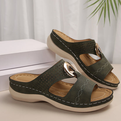Sonia | Orthopedic Metal Ring Sandals
