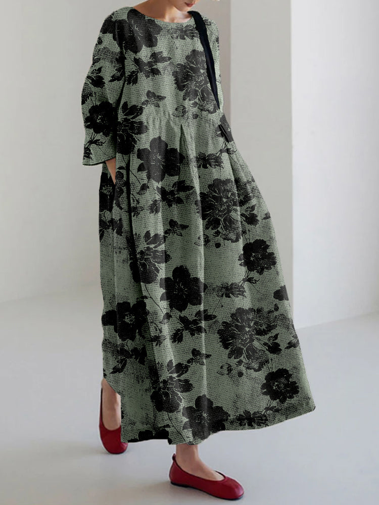 Nerisse | Women's Relaxed Botanical Print Dress