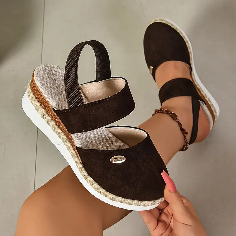 Women's Cushioned Open-Toe Brenda Orthopedic Platform Sandals