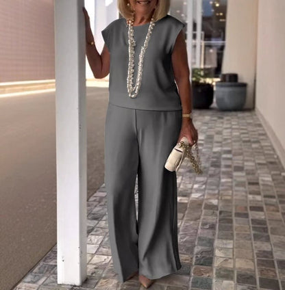 Caledona | Women's Elegant Comfy Set with Cap Sleeve