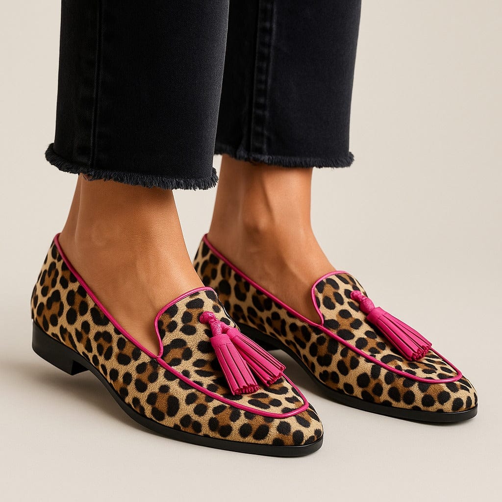 Liora | Women's Cushioned Slip-On Fringe Detail Slippers