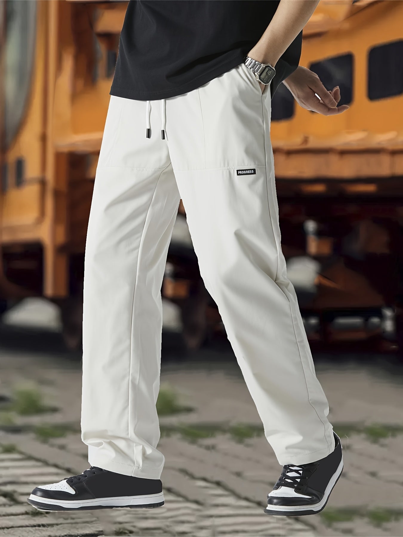 Gideon | Men's Relaxed Straight Leg Joggers with Drawstring