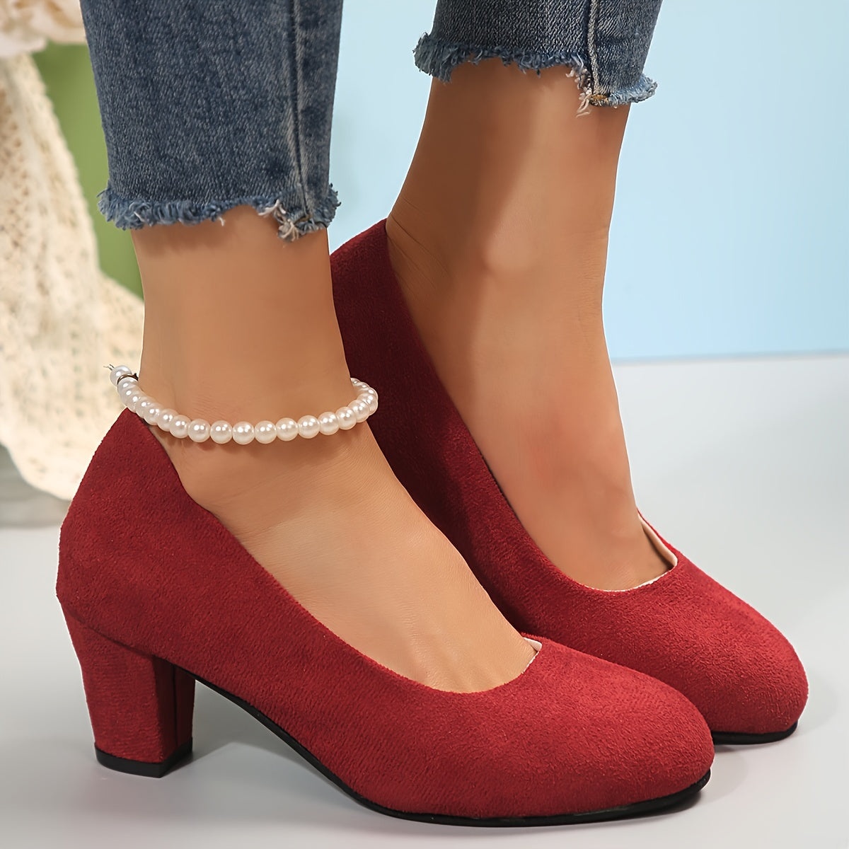 Tally | Women's Cushioned Slip-On Elegant Orthopedic Heels with Arch Support