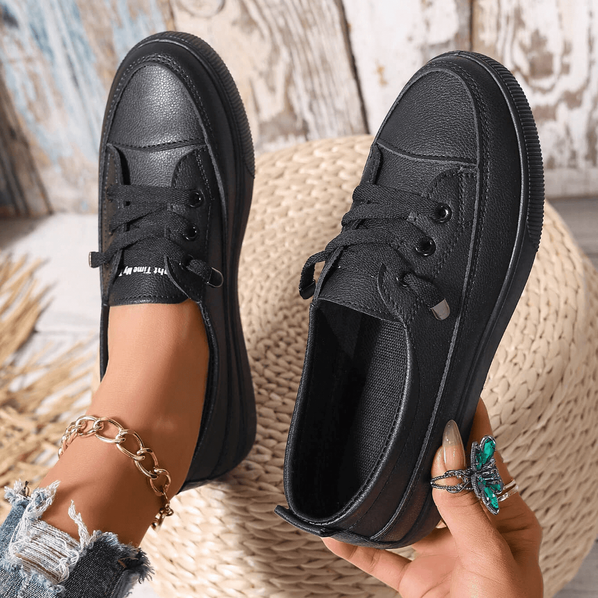 Elise | Lightweight Women’s Lace-Up Orthopedic Flat Shoes