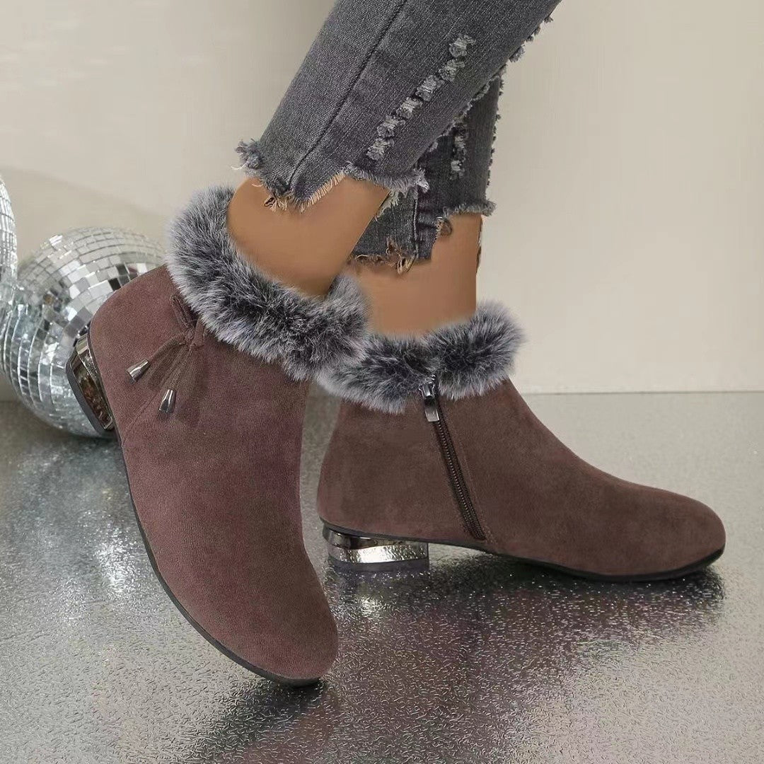 Stacey | Women's Cushioned Slip-On Soft Ankle Boots
