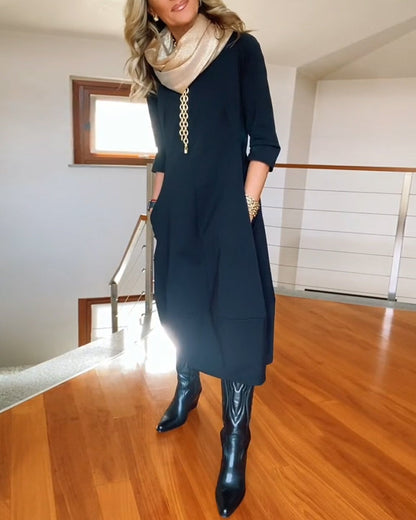 Sara | Women's Chic and Cozy Midi Dress