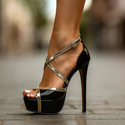 Jade | Women's Cushioned Open-Toe Elegant Heels with Arch Support