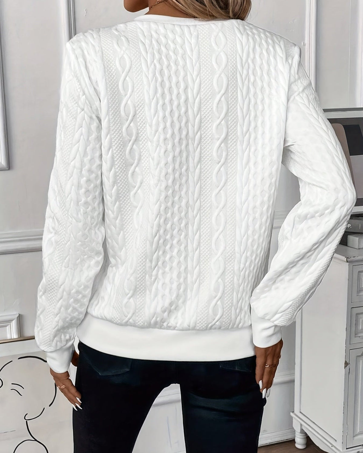 Grace | Women's Longline Stylish Jumper with Long Sleeve