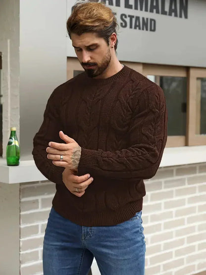 Men's Brit & Boho | Graphica Geo Jumper with Crew Neck