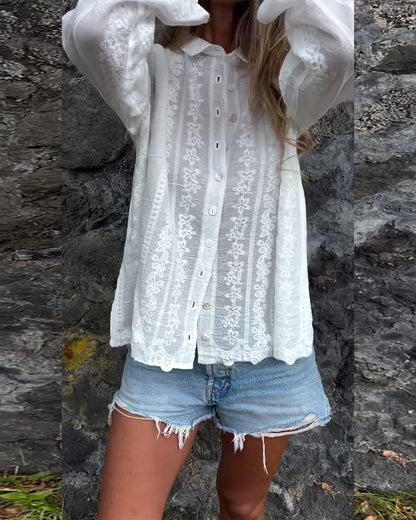 Kathlyn | Women's Relaxed Button-Up Polo Shirt
