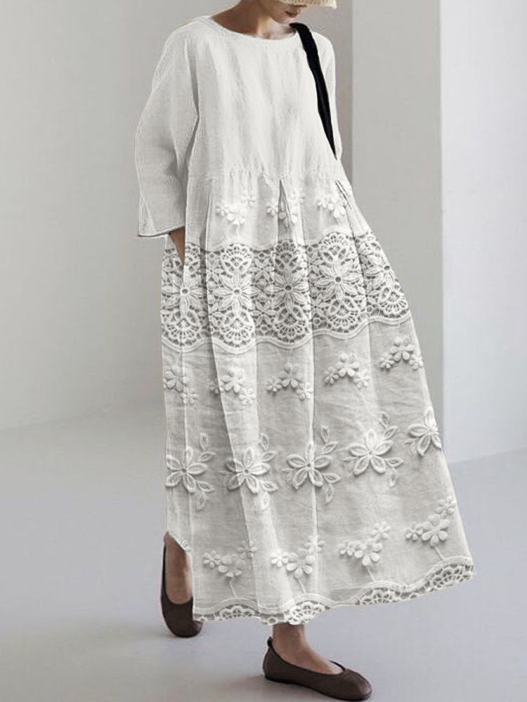 Thalina | Women's Relaxed Printed Dress with Pockets