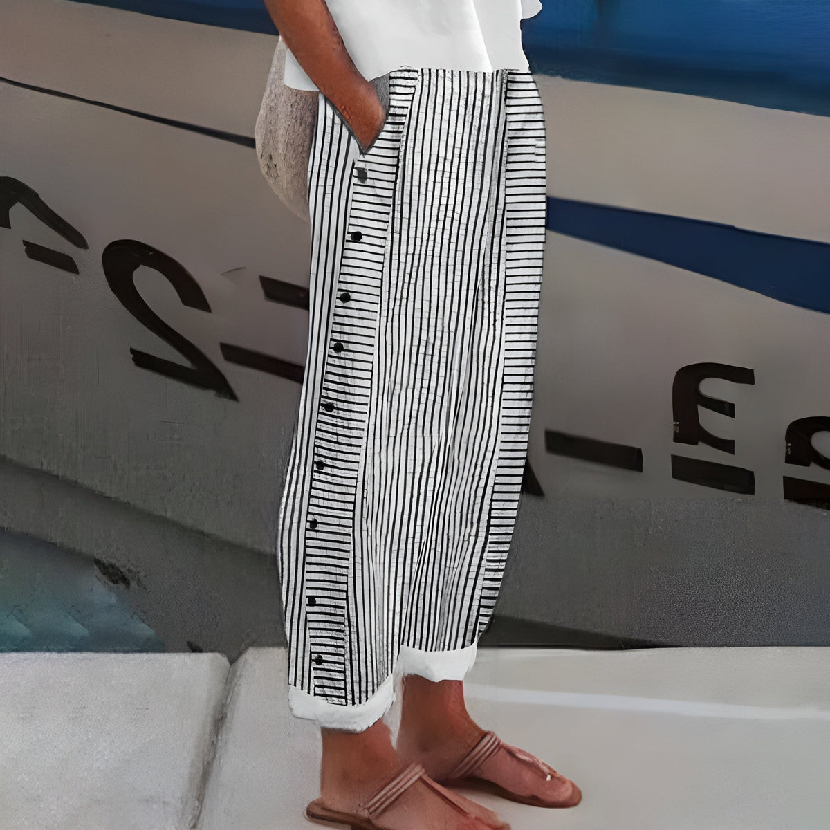 Sara | Women's Comfy Trousers with Pockets and Drawstring