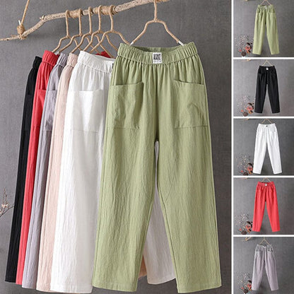 Stephanie | Women's Blend Trousers with Pockets