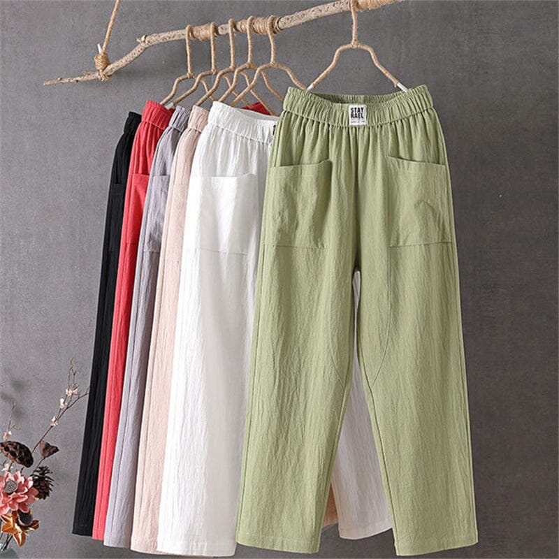 Stephanie | Women's Blend Trousers with Pockets