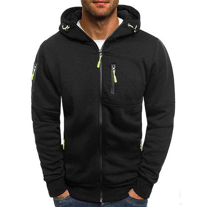 Mave | Men's Zip-Up Hoodie with Pockets and Drawstring