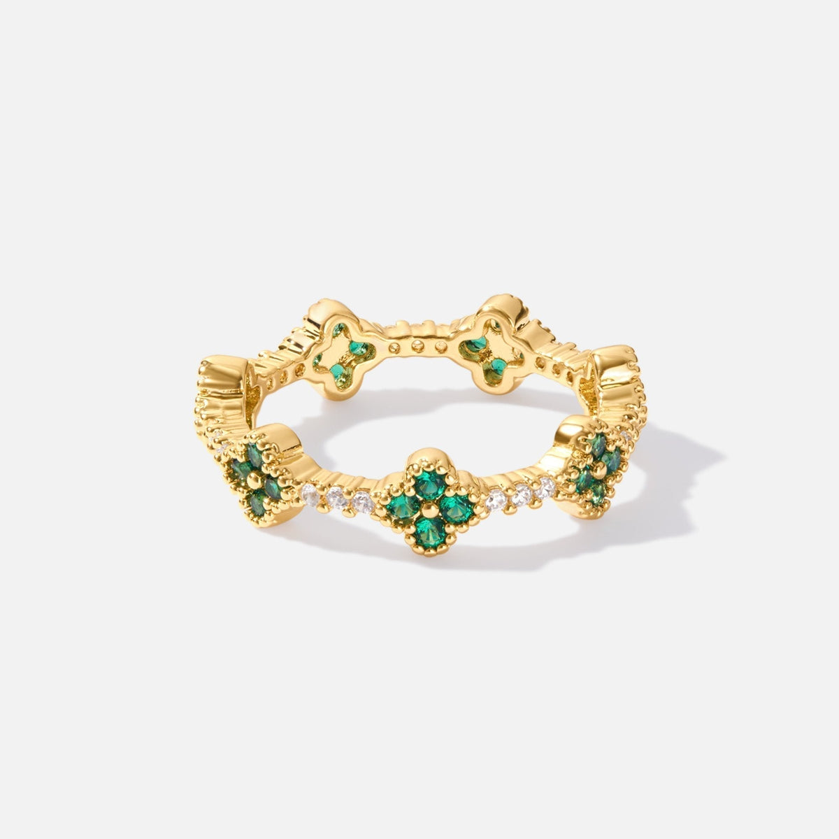 Marisol | Crystal Ring in the Shape of a Clover