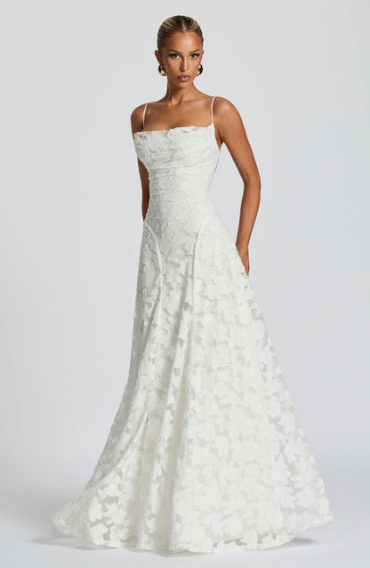 Women's Maxi Dress with Lace-Up Detail