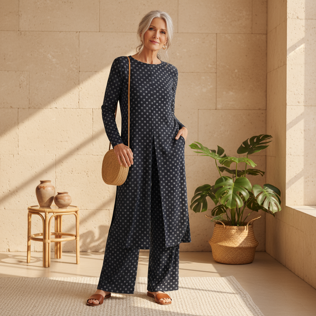 Marcella | Women's Relaxed Polka Dot Chic Set