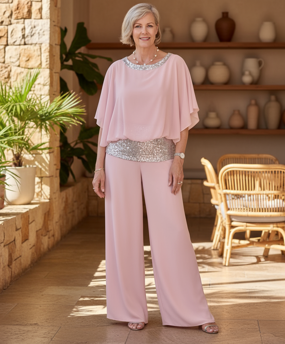 Mireya | Women's Classy Elegant Set with Sequins