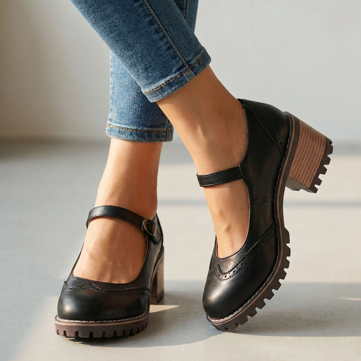 Marie | T-Strap Mary Jane Heels