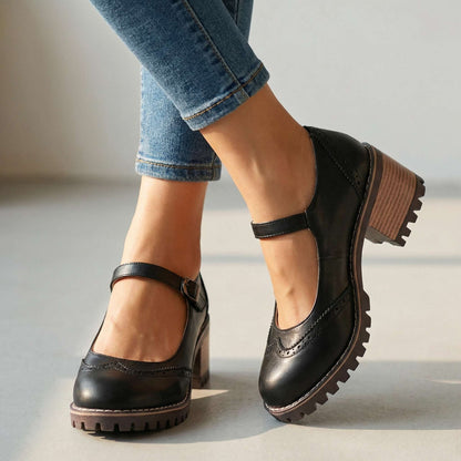 Marie | T-Strap Mary Jane Heels