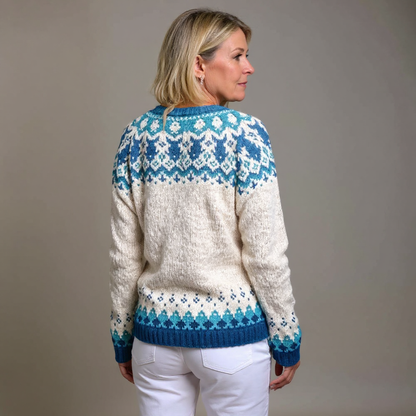 Eva | Women's Vintage Icelandic Handcrafted Cardigan