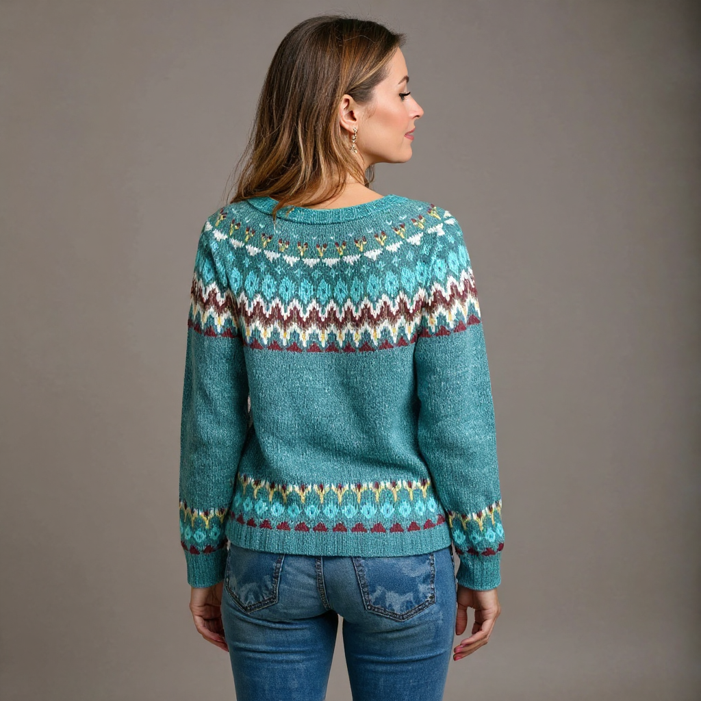 Sofia | Women's Vintage Handcrafted Icelandic Jumper