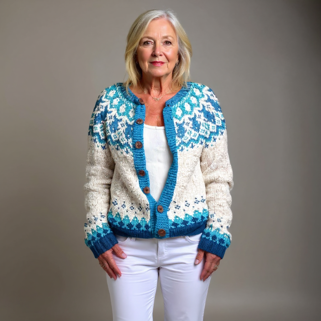 Eva | Women's Vintage Icelandic Handcrafted Cardigan
