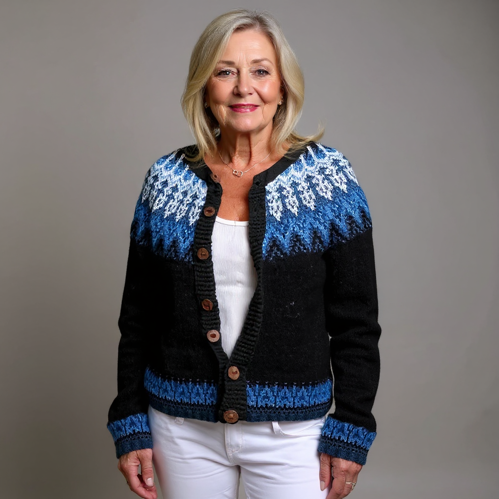 Helen | Women's Vintage Handcrafted Icelandic Cardigan