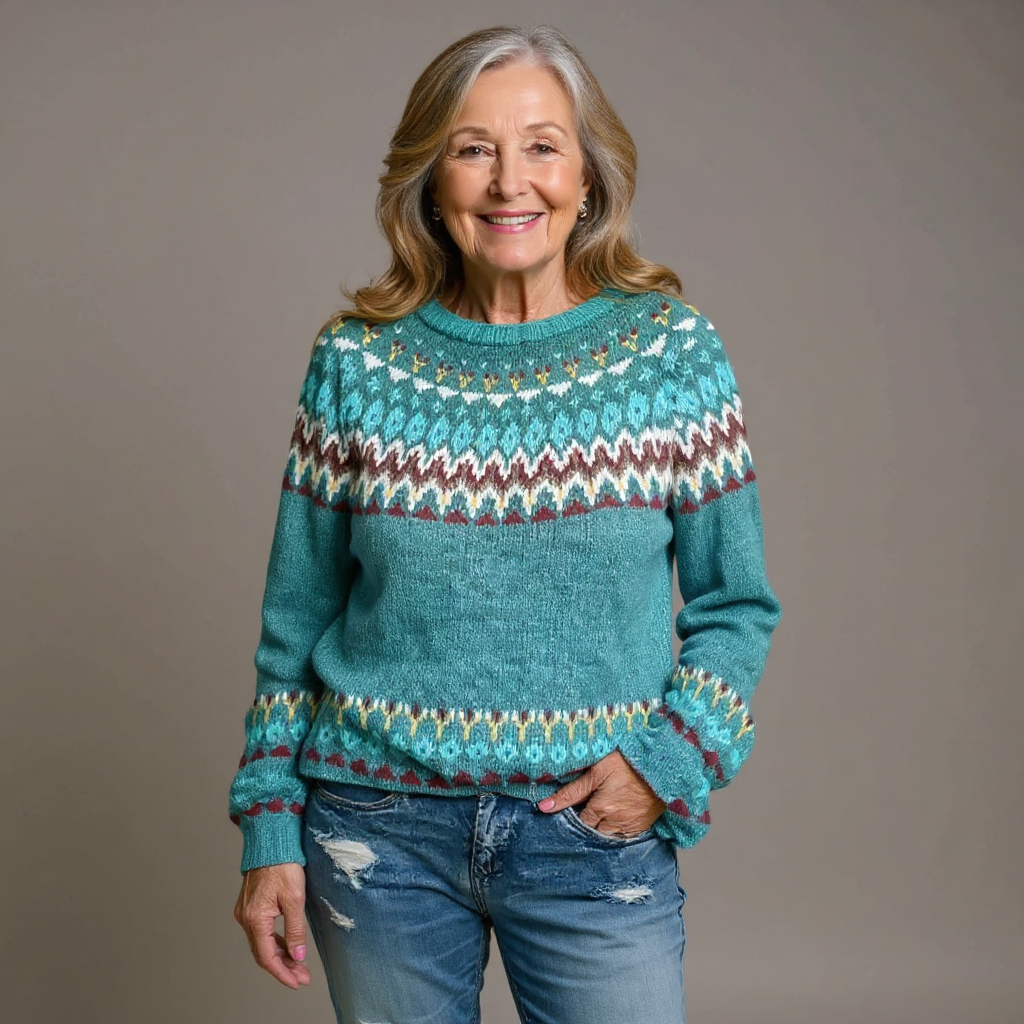 Sofia | Women's Vintage Handcrafted Icelandic Jumper