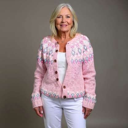 Hazel | Women's Pink Comfort Cardigan