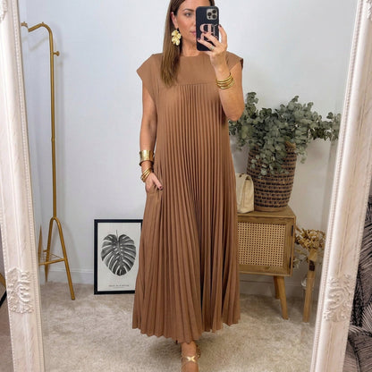 Ana | Women's Classic Comfort Maxi Dress with Pockets