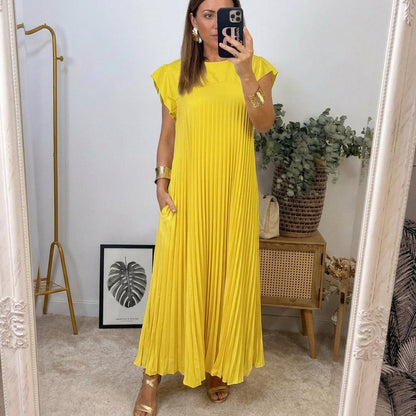 Ana | Women's Classic Comfort Maxi Dress with Pockets