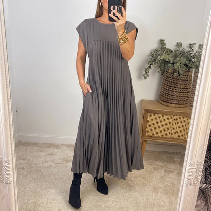 Ana | Women's Classic Comfort Maxi Dress with Pockets
