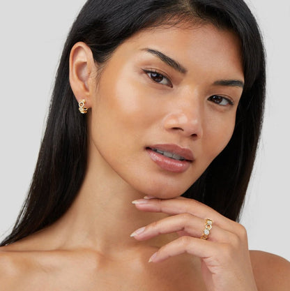 Cinthia | Gold and Crystal Ring