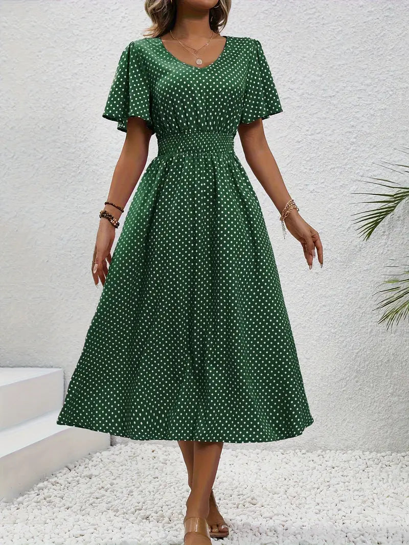 Livia | Women's Summer Dress with Short Sleeve