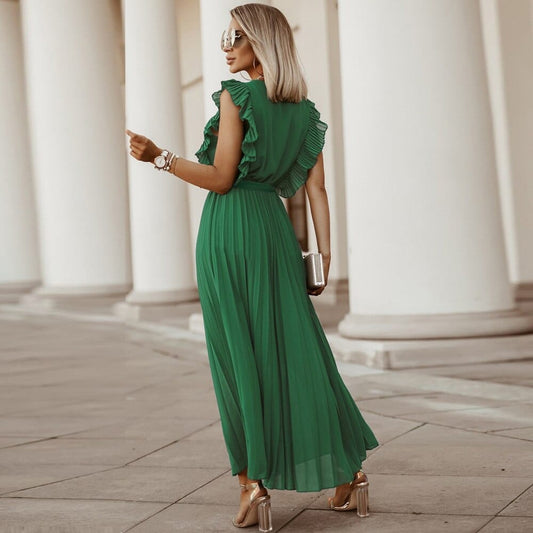 Adele | Women's Dress with V-Neck