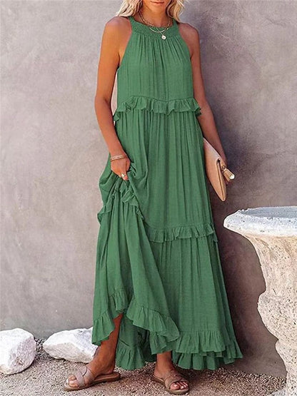 Isa | Women's Relaxed Summer Maxi Dress