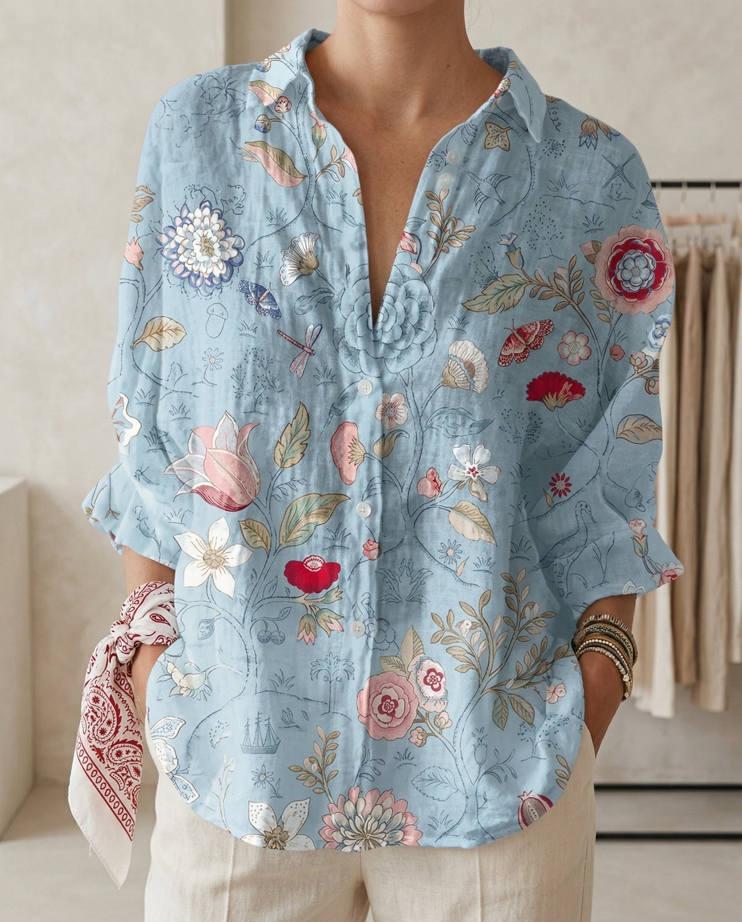 Rosalie | Women's Relaxed Floral Garden Top