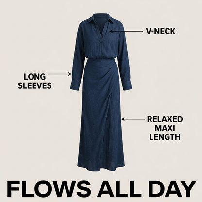 Stella | Women's Elegant Draped Ensemble
